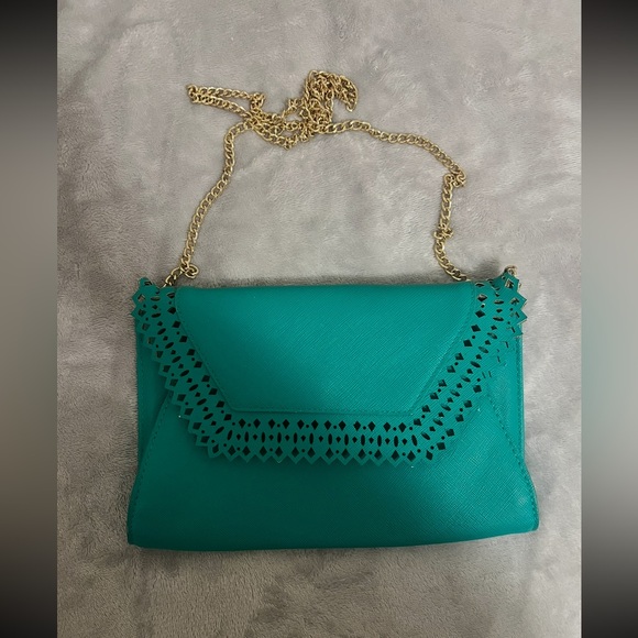 Elegant Teal Clutch Purse - Picture 1 of 1